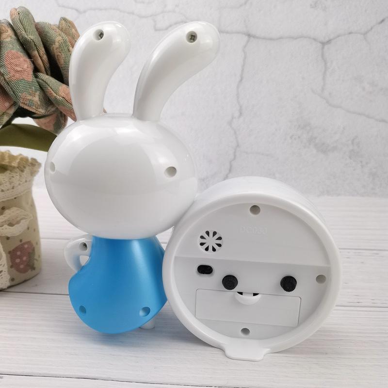 Cute children's alarm clock mute bedroom bedside clock cute rabbit student cartoon clock home clock DC030