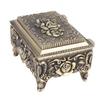 Vintage Jewelry Storage Box Alloy Decorative Large Capacity Jewelry Box for rrings Rings