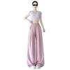 Pink Texture Wide-leg Pants Milk Fu Yamamoto Small Man High Waist Straight Tube Shows Height and Thinness Paper Walking Cloud Pants
