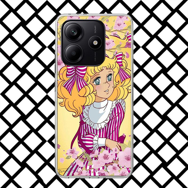 Candy 90s Anime Phone Case for Xiaomi Redmi Note 15 14 14S 13 12 12S 11 Pro Plus 11E 11T 11S 10S 5G Soft Cover Fundas Redmi Note
