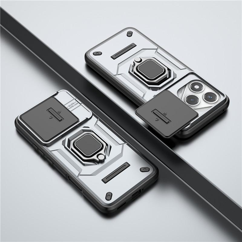 

For Honor 400 Lite 5G Cover For Honor 400 Lite Case 6.7 inch Lens Protection Shockproof Push window Magnetic Holder Bumper Honor 400 Lite