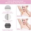 Wet & Dry Electric Razor for Women Men,4 in 1 Rechargeable Led Display Electric Shaver and Facial Hair Remover,Painless Ladies Body Razors for Nose