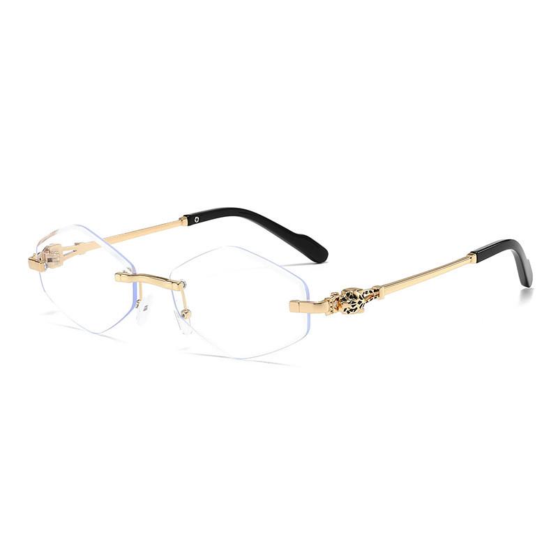Geometric Hexagon Sunglasses For Men And Women Uv400 No Frame Fashion Outdoor Protection