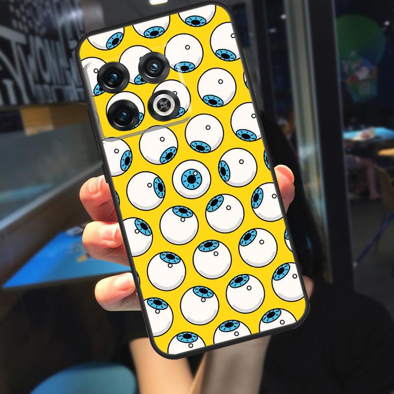 Crazy Eyeball Pattern Funda For OnePlus 13 12 R 11 9 10 Pro 8T 9RT 10T OnePlus Nord 4 CE 2 3 Lite N30 N20 Case