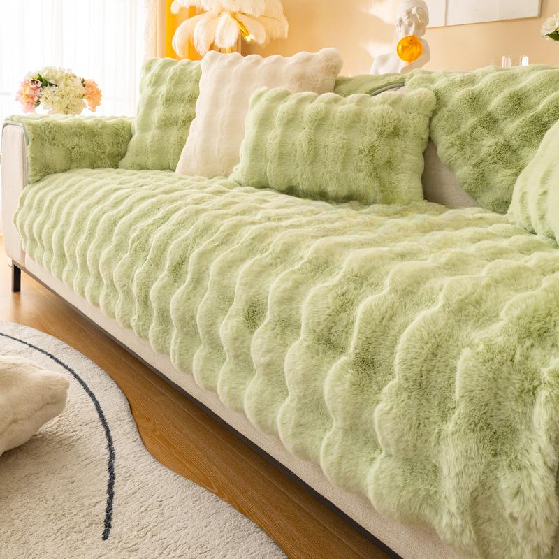 

Кошка, поглаживание, кролик, плюшевая подушка для дивана, зимний чехол для дивана, тканевая подушка, все включено, чехол для дивана 70*70cm