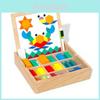 Wooden Magnetic Creative Tangram Puzzle Board With Geometric Building Blocks For Kids Learning