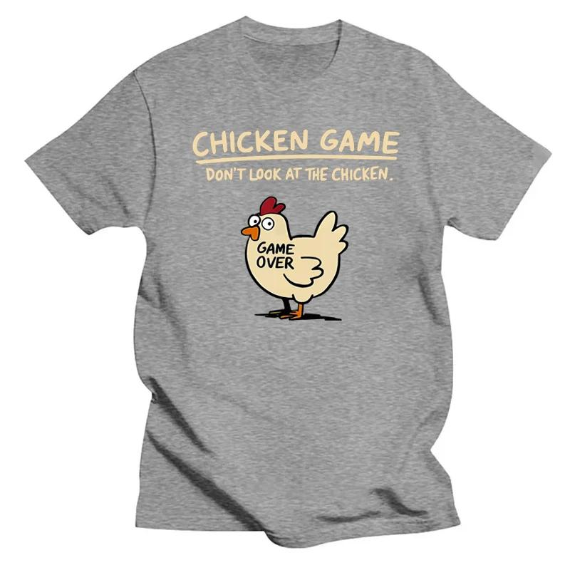 Women Chicken Game Pattern Printed T-Shirt Summer Casual Loose Daily Outdoor Round Neck Short Sleeve T-shirt Womens Top