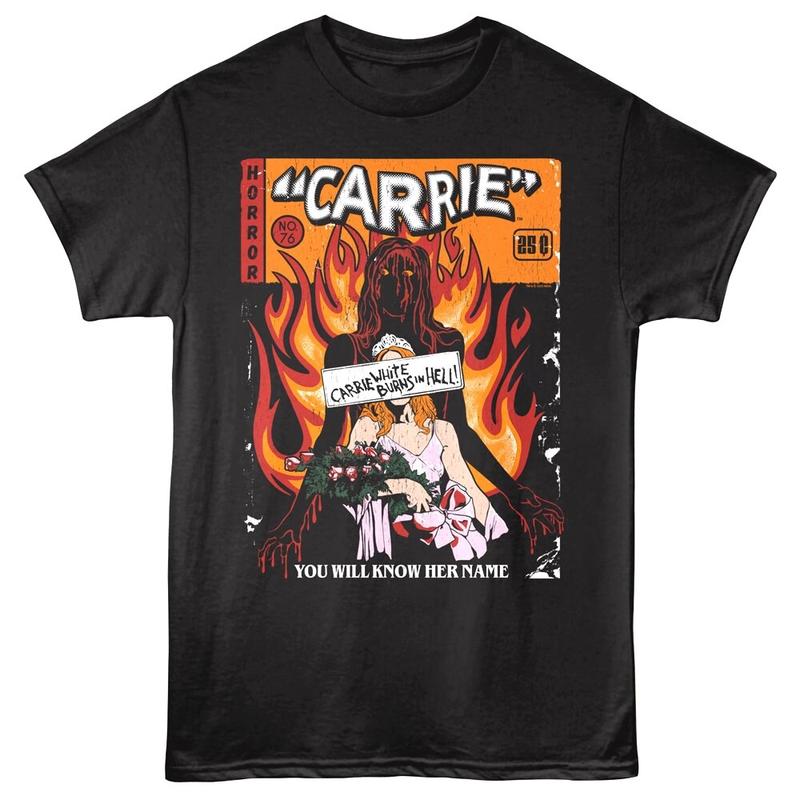 Carrie Horror Comic Cover Unisex T-Shirt XL
