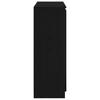 Sideboard with Drawers Black Oak Effect 100.5 x 35 x 98.5 cm