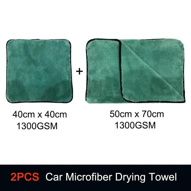 DetailingKing 1300GSM Ręcznik z Mikrofibry do Suszenia Profesjonalny Super Miękki Ściereczki do Mycia Czyszczenia Samochodu Ręczniki do Auto Detailingu