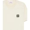 Stone Island Logo Crew Neck Short Sleeve T-Shirt Men Tops Beige K1S1521000-39S0013-V0095