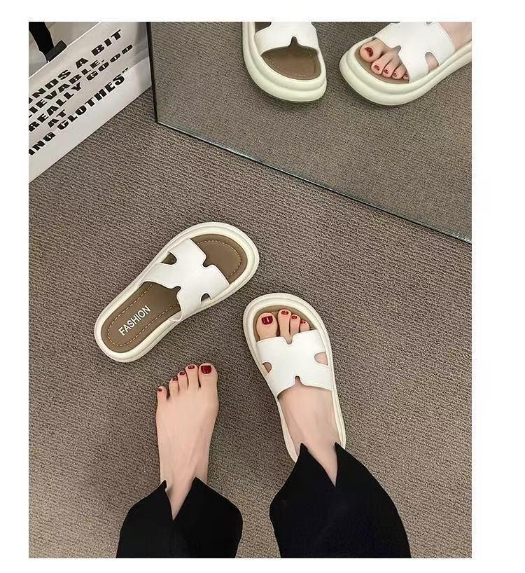 Women's Platform One-Strap Thick-Soled Sandals - 2025 Summer Non-Slip Beach Wear