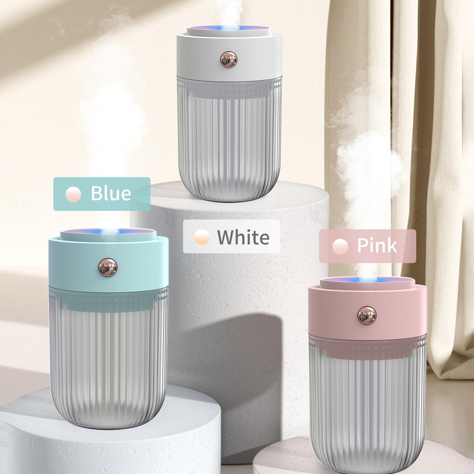 250mL Car Mist Humidifier with Colorful Night Light Desktop USB Mist Humidifier Cool   Humidifier for   Bedroom 2 Spray Modes