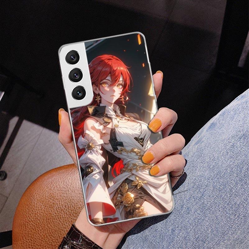 Honkai Star Rail Himeko Phnoe Case for Samsung Galaxy S26 S25 Edge S23 S24 Ultra S22 Plus S21 S20 FE Unique Cover Soft Coque Gal
