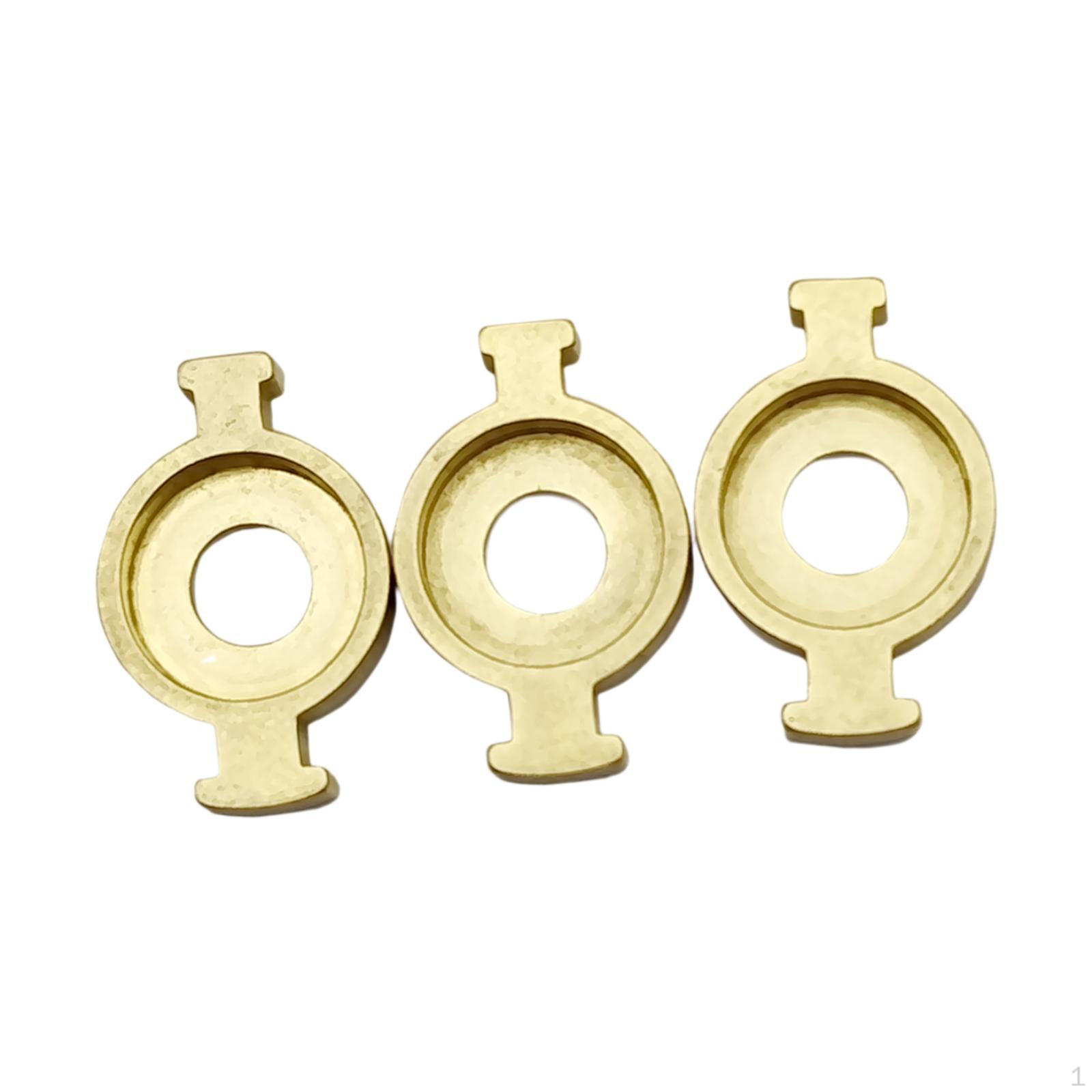 

3 Brass Spring Plate Holders for Instrument Repair with Fit Trumpet Students, Workshops, And Style A