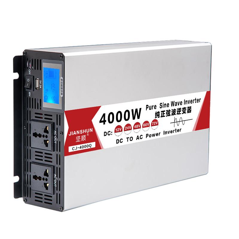

Аморфный инвертор чистой синусоиды 12 В 24 В 48 В 60 В в 220 В для домашнего транспортного средства 4000 Вт 5000 Вт 12V4000W