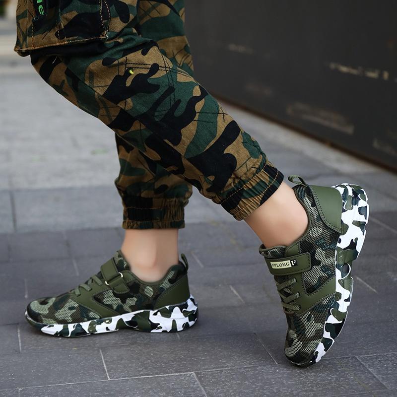 Kids Basketball Shoes Boys Fashion Sneakers Camouflage Outdoor Sport Shoes for Children