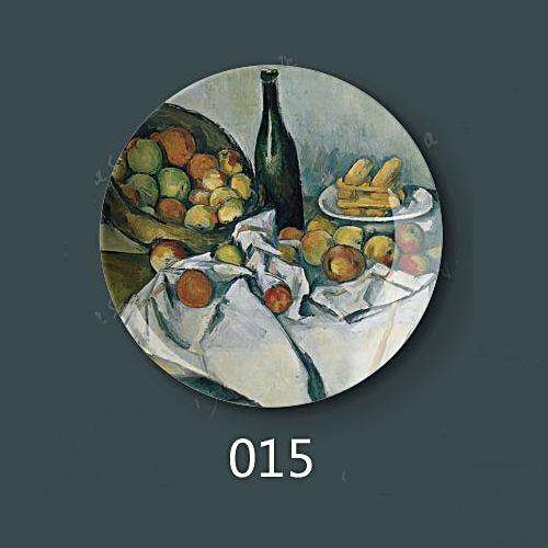 8" inch 20.5cm Diameter Paul Cezanne Painting Porcelain Decorative Home Hall Wall Hanging Plate Creative Arts Disc