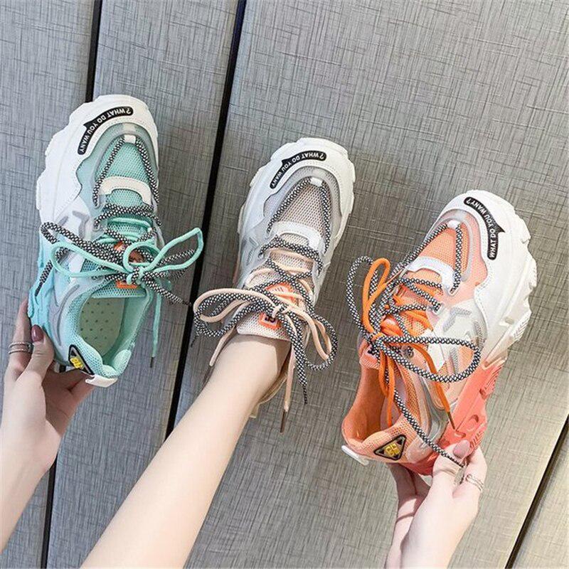 Women's shoes Summer Color Women's Shoes Breathable Sports Shoes Women's Running Shoes Ladies Sports Shoes