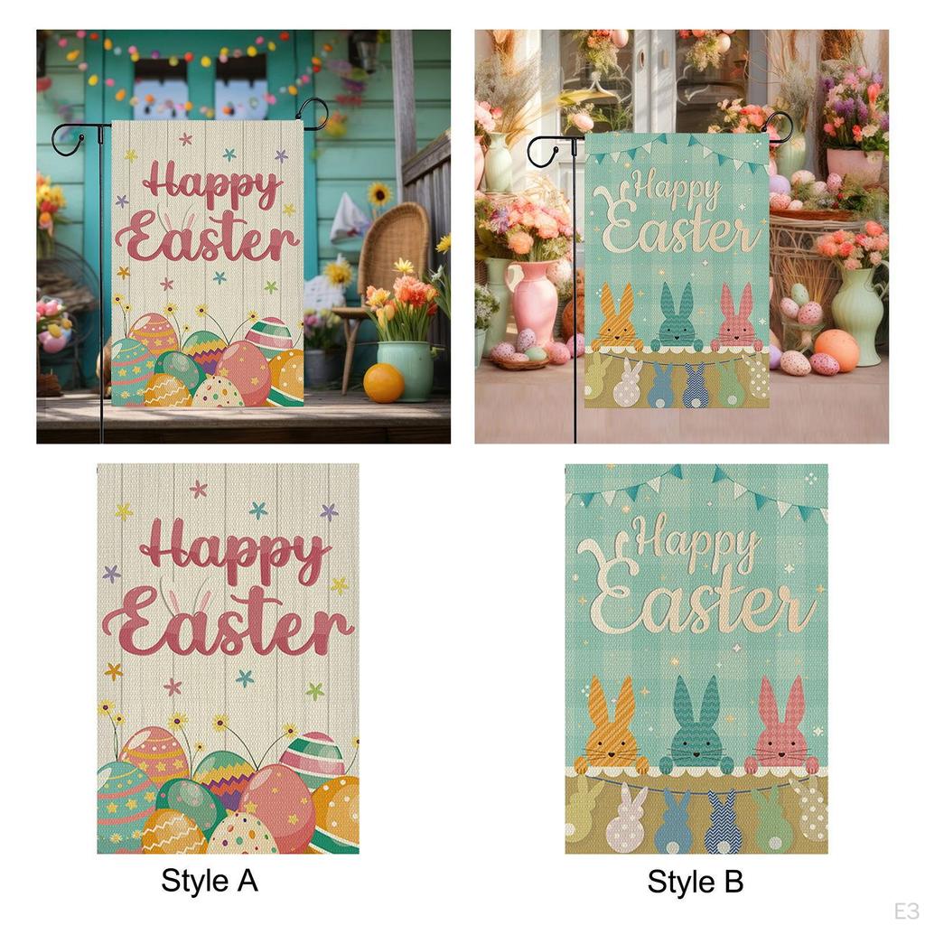 Bunny Garden Flag with for Outdoor Display