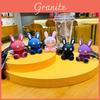 Trendy Cute Bunny Keychain Creative Cartoon Design Perfect For Backpacks And Car Keys