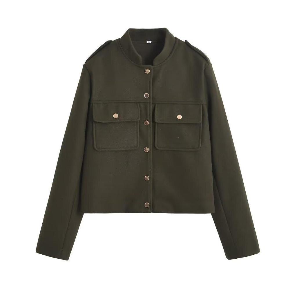 2024 Autumn Women's European & American Style Soft Short Jacket Coat