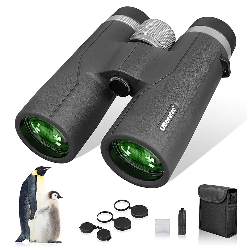 

UBeesize binoculars 10x 42x12 HD high magnification 42mm caliber [Commitment to visual experience] Anti-vibration Equipped with Bak4 FMC Authentic