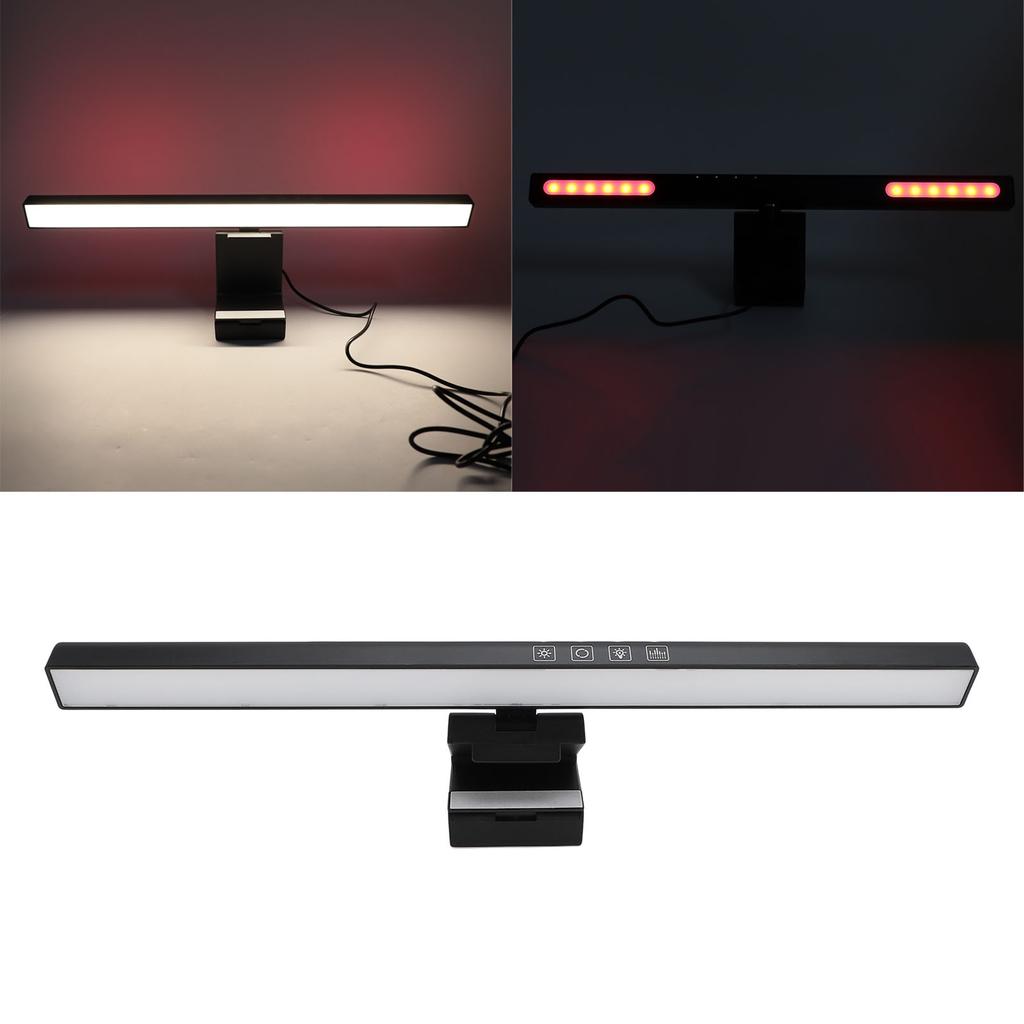 Computer Screen Lamp Bar RGB Backlight Dual Light Source Eye Caring Dimmable Touch Control Screen Light Bar with Remote