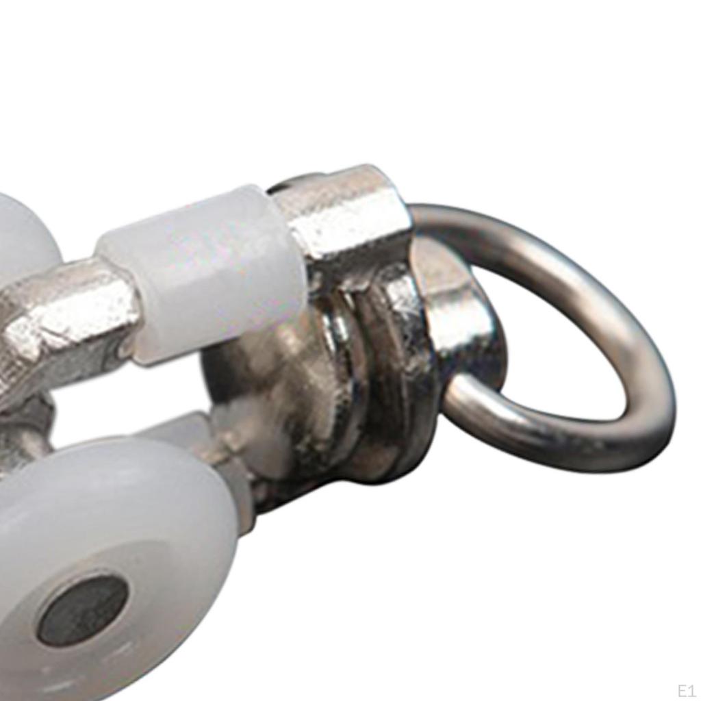 10 Pieces Curtain Track Gliders Rail Pulley Drapery Wheels Sliding Glider for