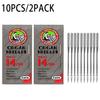 2Pack of ORGAN Household Sewing Machine Needles HAX1 Sewing Needles for SINGER BROTHER 9/65 11/75 12/80 14/90 18/110 21/130