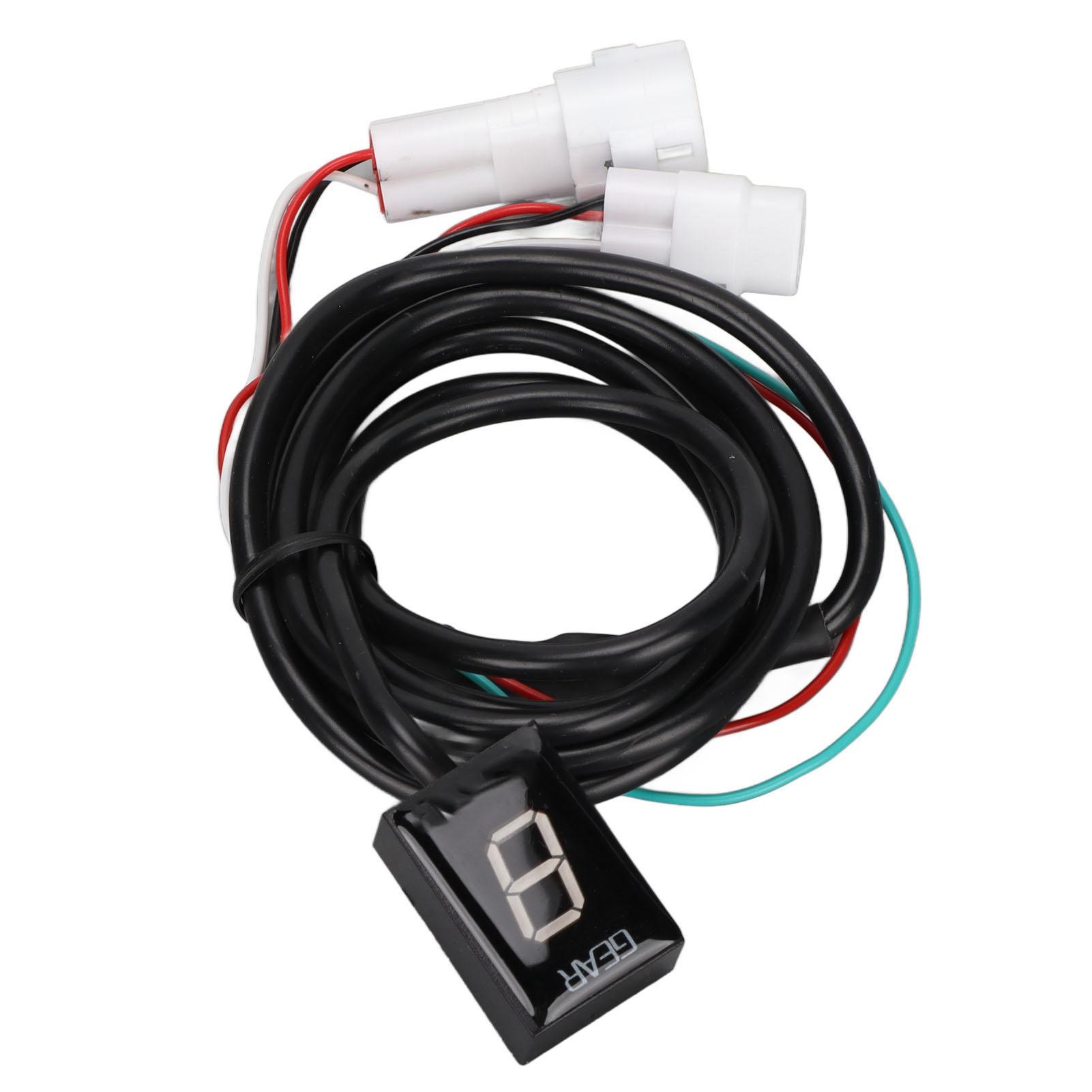 Motorcycle Gear Indicator 1‑6 Shift Level LED Display Universal for FJR1300 FZ400 FZ6 FZ6R XJ6 XJR400