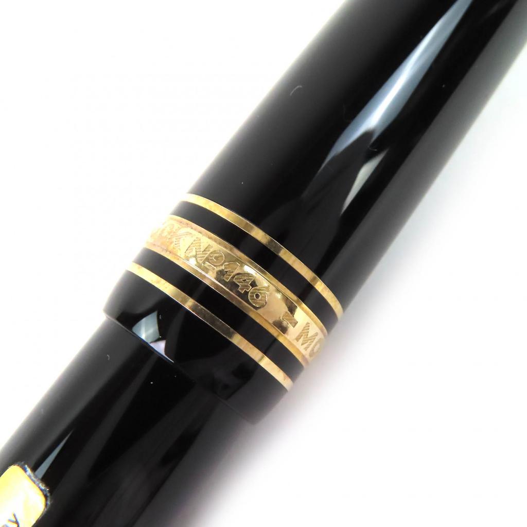 Excellent MONTBLANC fountain pen Meisterstück 146 black 14K mens Used