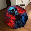 1pc Gothic Skull Automatic Folding Umbrella - Compact 8-Rib Design,Perfect Gift for Friends & Family Yy250926042