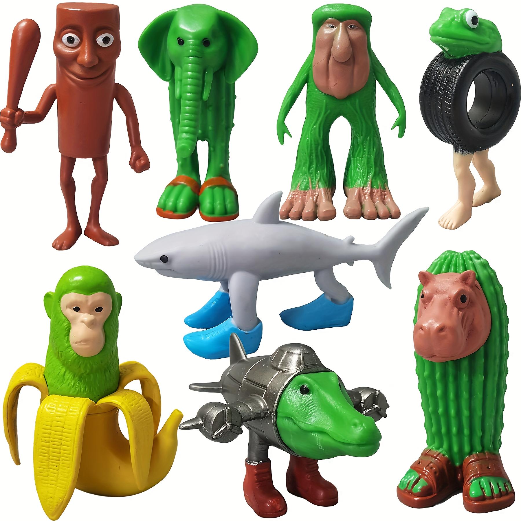 

8pcs New Tung Tung Sahur Italian Brainrot Wooden Stick Creative Toys Desktop Decoration Collection Ornaments Funny Doll Toy Gift