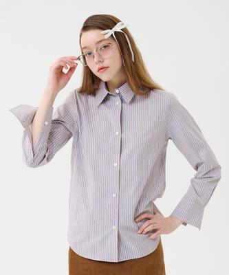 VOYONN Trendy Striped Shirt Mocha 0130