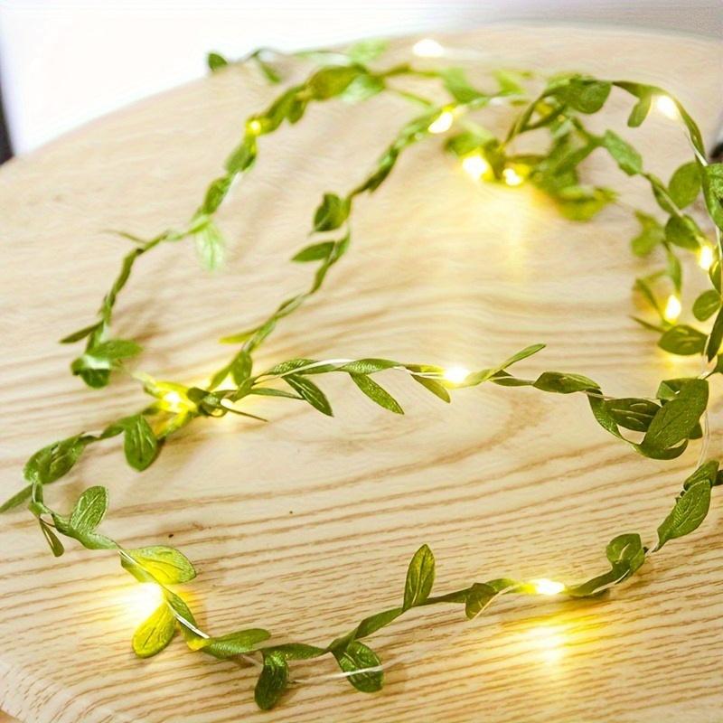 Green Leaf Fairy Lamp Ivy Leaf String Lamp Warm White Suitable for Interior Decoration of Families,Parties,Weddings,Christmas and New Year Festivals