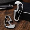 Real Titanium Alloy Keychains Buckle Portable Mini Key Rings Backpack Pendant Multi-functional Super Lightweight Bottle Openers