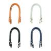 47cm PU Leather Replacement Bag Handles with Snap Button Closure for Handbag Briefcases Travel Bags