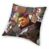 Dean Winchester Square Pillowcase Polyester Linen Velvet Creative Zip Decor Home Cushion Case