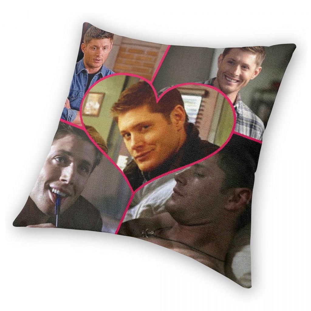 Dean Winchester Square Pillowcase Polyester Linen Velvet Creative Zip Decor Home Cushion Case