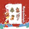 Popular Cartoon Christmas Temporary Tattoos for Kids - Cute Santa and Snowman Sticker Set