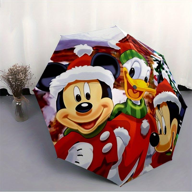 1pc Mickey Mouse 8-Rib Automatic Folding Umbrella, Portable & Foldable, All-Season Portable Umbrella for Women & Men y250726015