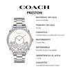 Coach Women's Preston Watch, 36mm, Silver, 14503775