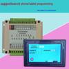 Compact PLC-Driven Single-Axis Stepper Motor Controller with Touch Screen