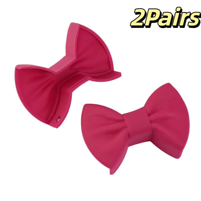 Kjøkkenklemme Anti skålding Sklisikkert håndtaksdeksel Kreativ matlaging Ovnhanske Gryteklips Kjøkken Gadgets Bueform Design Sløyfe