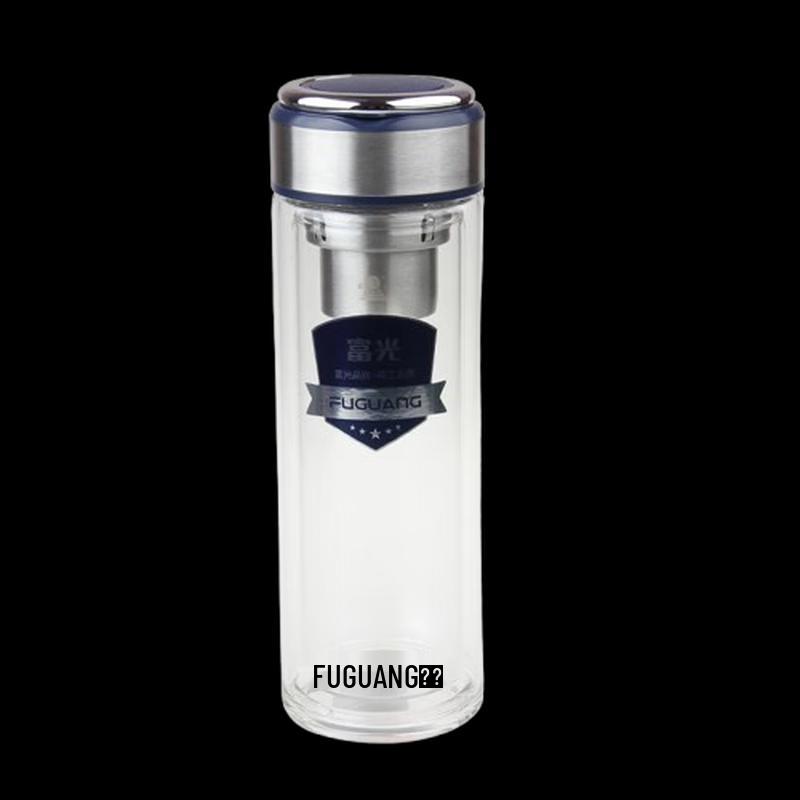 Fuguan Double-Layer Glass Tea Tumbler with Infuser