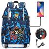 2026 Sports Soccer USB Large Capacity Backpack for Middle High School Students Travel Unisex