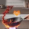 SUPOR 32cm Fine Iron Stir-fry Wok with Lid