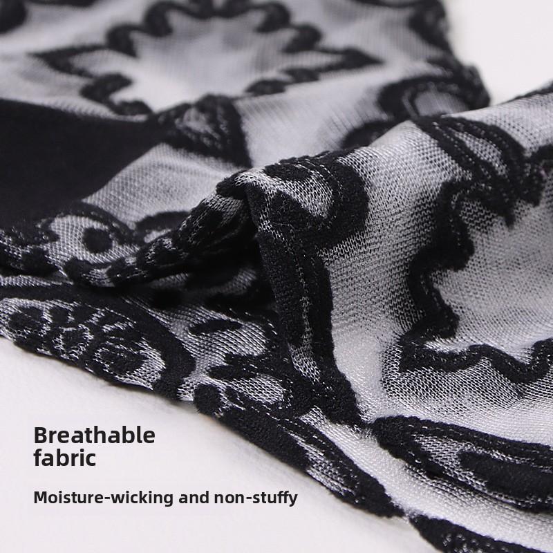 5 Pairs Women's Spring/summer Crystal Silk Midtube Women's Socks Fashion Thin Glass Silk Women's Socks