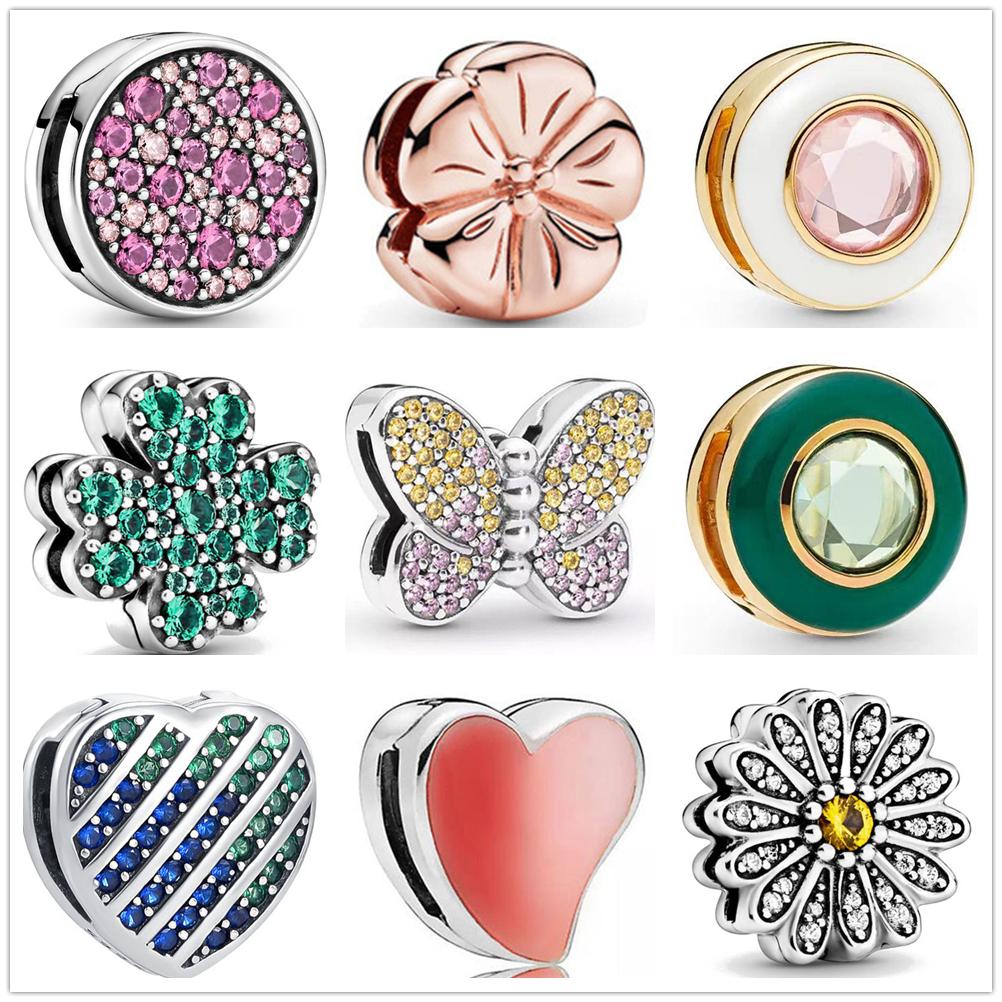 New Authentic Bracelets Accessories Clip Charm fit Reflections charms copper beads Do It Yourself Jewellery High Quality